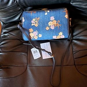 Coach Floral Denim Coach Crossbody